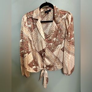 New Eclair blouse with tie